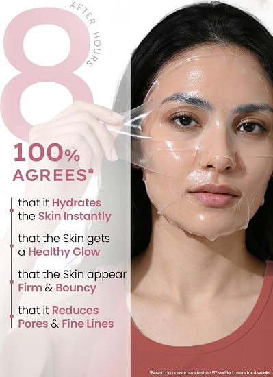 Korean Glass Skin Face Mask With Real Deep Bio-Collagen